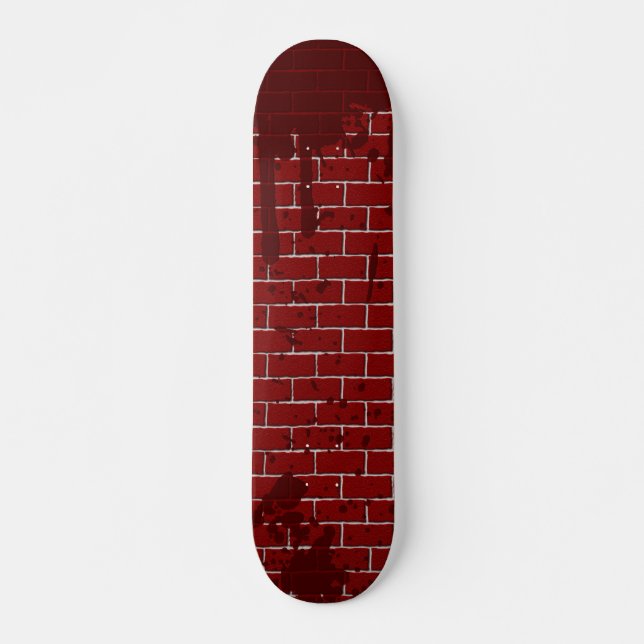 Bloody Brick Wall Skateboard Deck (Front)