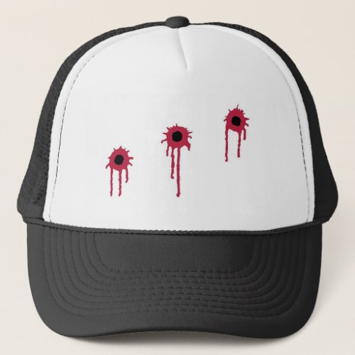 BLOODY BULLET HOLES TRUCKER HAT