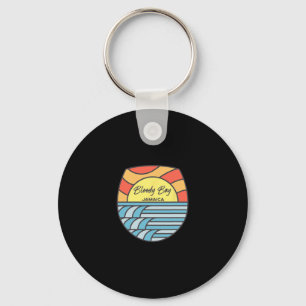 Bloody Byy Beach Jamaica Sunset Jamaican Pride Vac Keychain