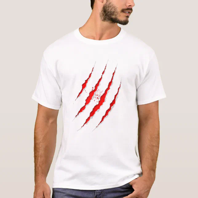 bloody dress shirt Mens Small Faux Real Brand Halloween Bloody Murder Shirt and Tie New No Tag  - K