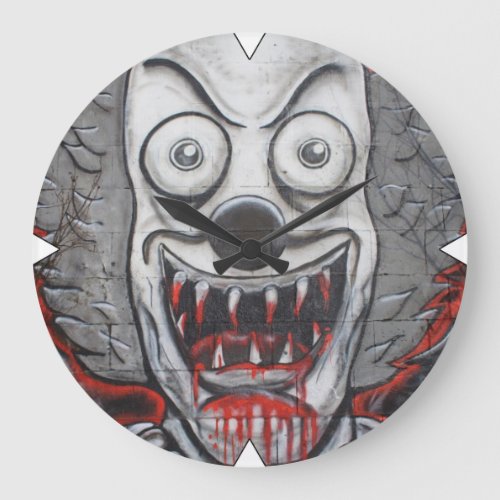 Bloody Clown Large Clock