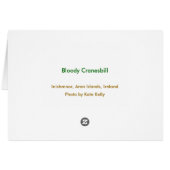 Bloody Cranesbill, Aran Islands, Ireland (Back Horizontal)