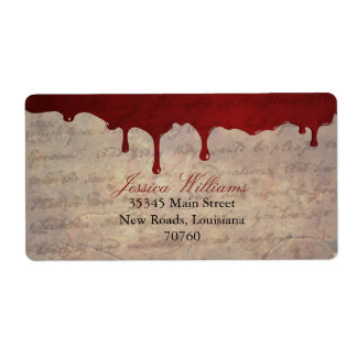 Bloody Drip Label
