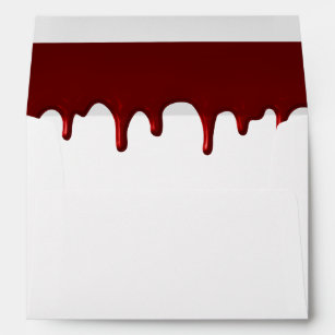Bloody Drips Halloween Scary Blood Envelope