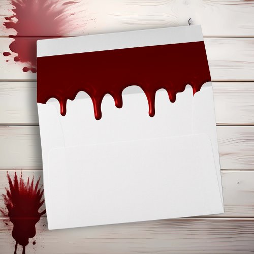 Bloody Drips Halloween Scary Blood Envelope