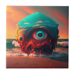 Bloody Eyes Ceramic Tile