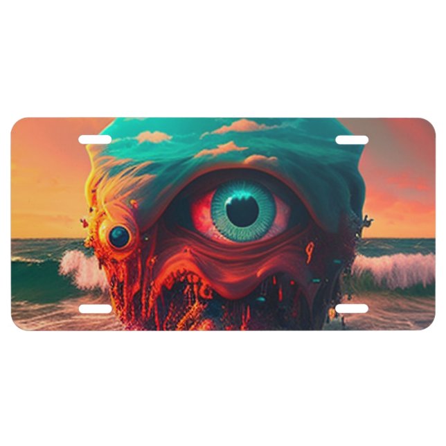 Bloody Eyes License Plate (Front)