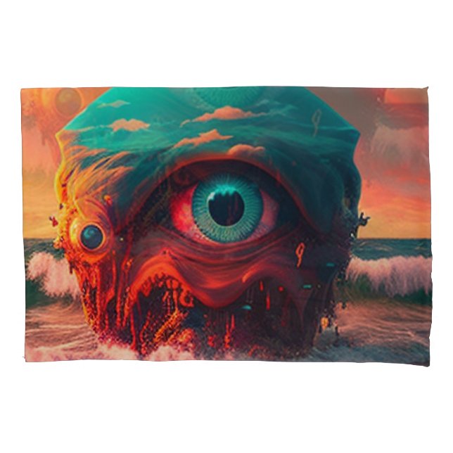 Bloody Eyes Pillow Case (Front-Left)