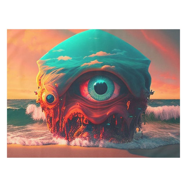 Bloody Eyes Tablecloth (Front (Horizontal))