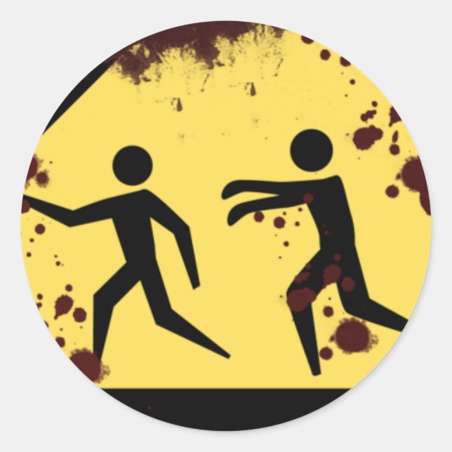 Bloody Fast Moving Zombies Stickers (Front)