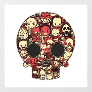 Bloody halloween floor decals