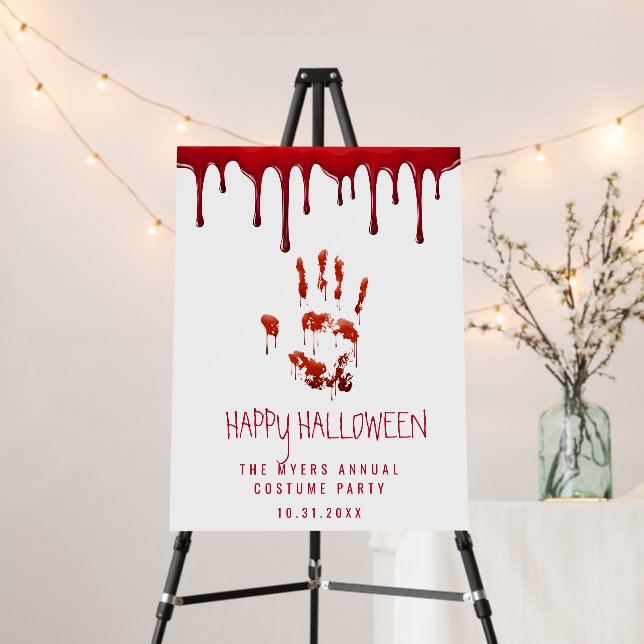 Bloody Halloween Welcome Sign (In Situ (Stand))