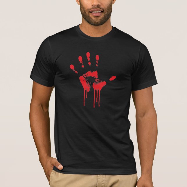 Bloody Hand Print Shirt (Front)