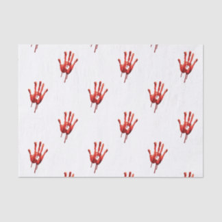 Bloody Hand Print Tissue Paper