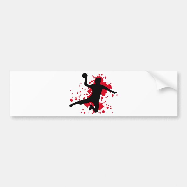 bloody handball dodgeball bumper sticker (Front)