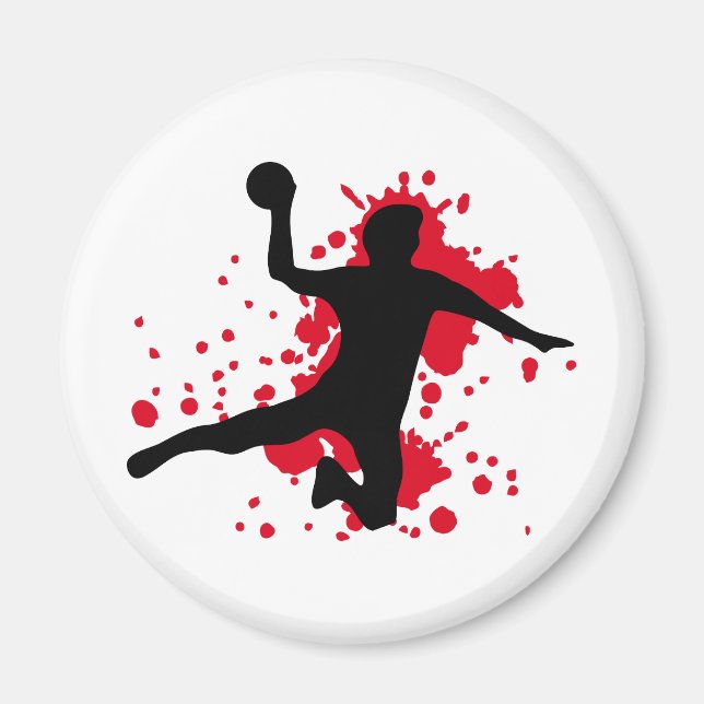 bloody handball dodgeball magnet (Front)