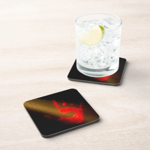 Bloody Handprint  Beverage Coaster