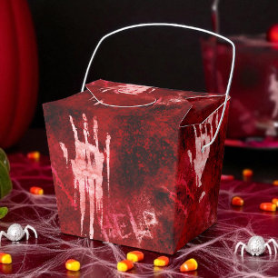 Bloody Handprint, Horror Party, Creepy Favor Boxes