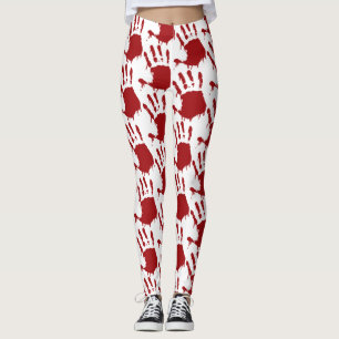 Bloody handprint leggings