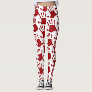 Bloody handprint leggings