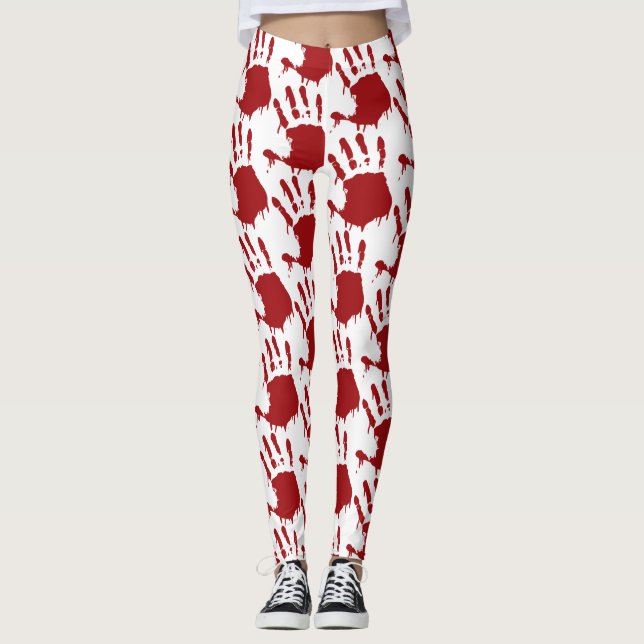Bloody handprint leggings (Front)