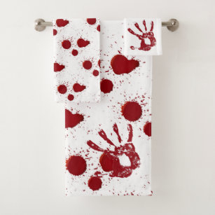 bloody bath towel