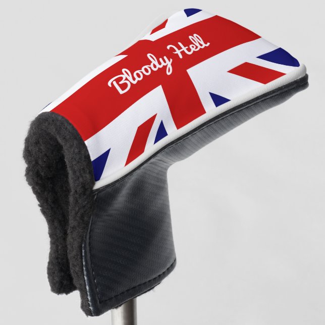 Bloody Hell Funny British Humor Expression Golf Head Cover (3/4 Front)