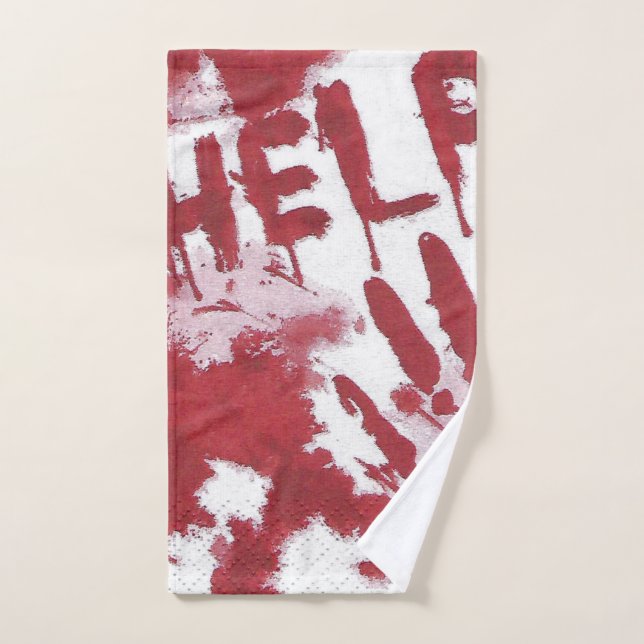 bloody help hand towel  (Hand Towel)