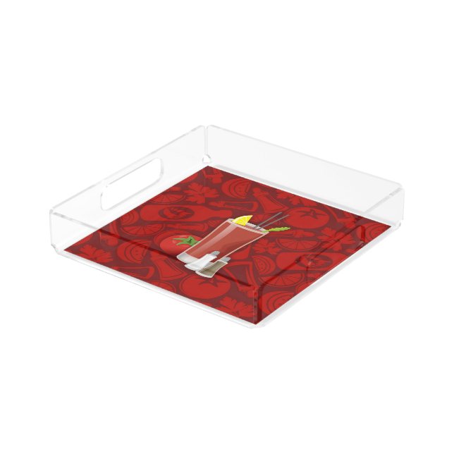 Bloody Mary Acrylic Tray (Angled)