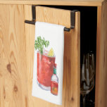 Bloody Mary and Hot Sauce Kitchen Towel<br><div class="desc">Enjoy this classic combination of Bloody Mary's and Hot Sauce – the perfect accessory for your kitchen or bar!</div>