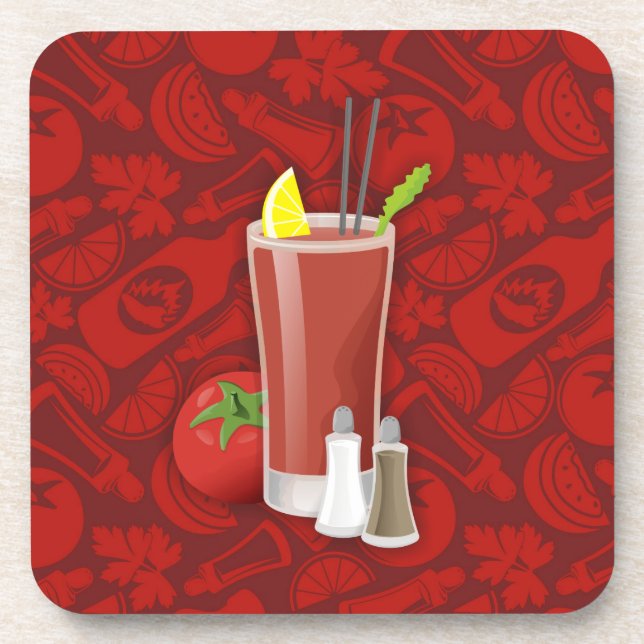 Bloody Mary Beverage Coaster (Front)