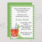 Bloody Mary Brunch Invitation (Front/Back)