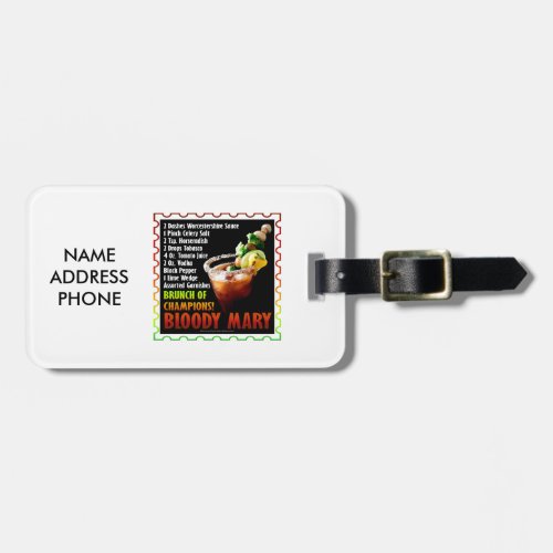 BLOODY MARY Brunch of Champions Luggage Tag