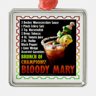 BLOODY MARY, Brunch of Champions Metal Ornament
