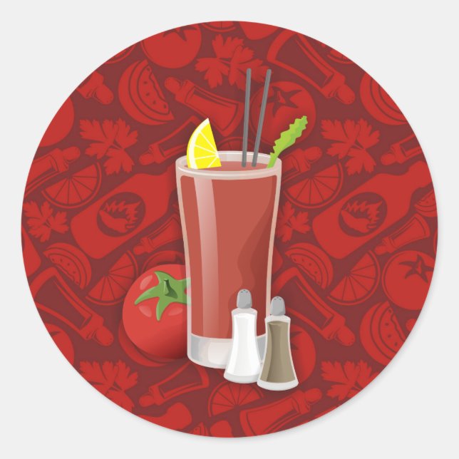 Bloody Mary Classic Round Sticker (Front)