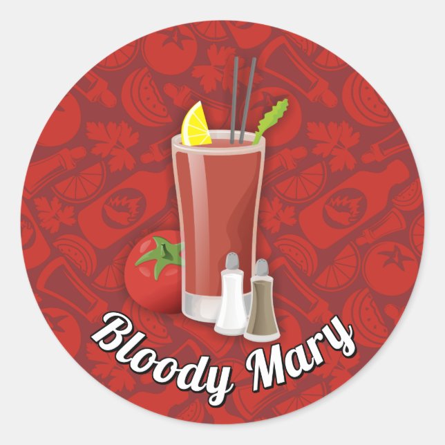 Bloody Mary Classic Round Sticker (Front)