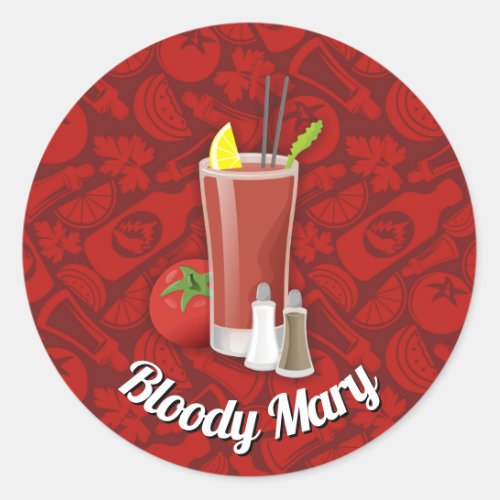 Bloody Mary Classic Round Sticker