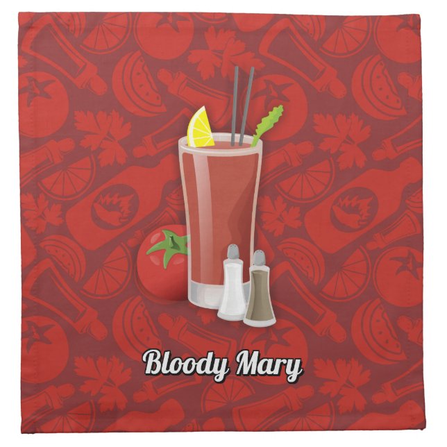 Bloody Mary Cloth Napkin (Front)
