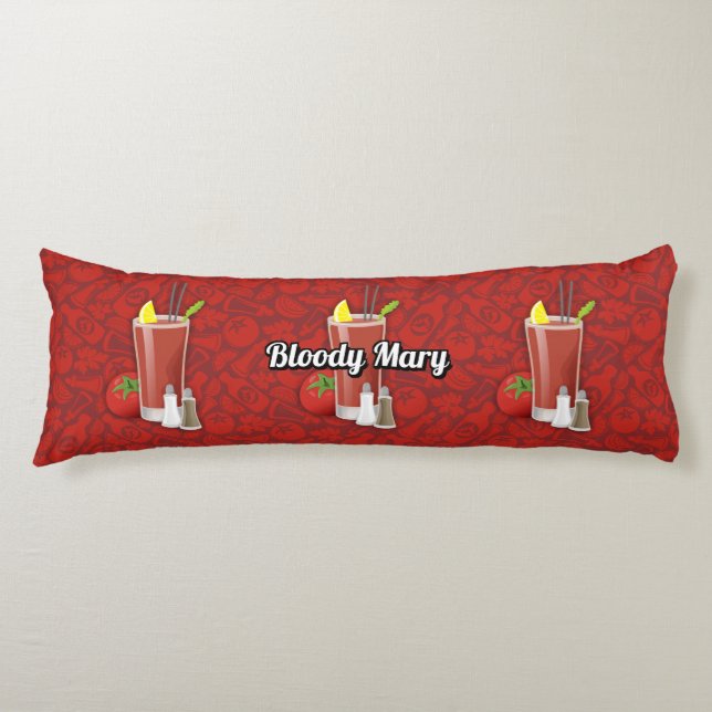 Bloody Mary Cocktail Body Pillow (Front)