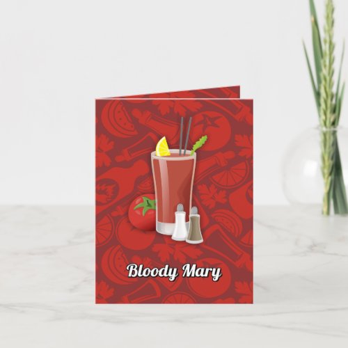 Bloody Mary Cocktail Card