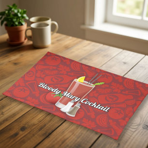 Bloody Mary Cocktail Cloth Placemat