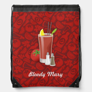 Bloody Mary Cocktail Drawstring Bag