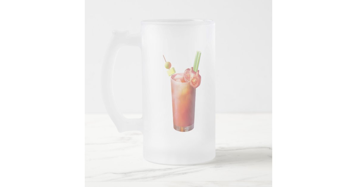 Engraved Bloody Mary Glass Etched Cocktail Glass, Perfect Bloody