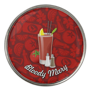Bloody Mary Cocktail Golf Ball Marker