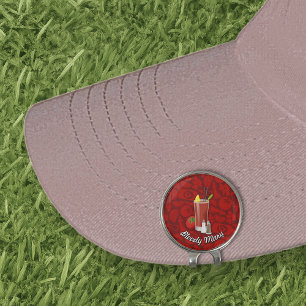 Bloody Mary Cocktail Golf Hat Clip