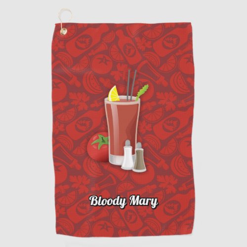 Bloody Mary Cocktail Golf Towel
