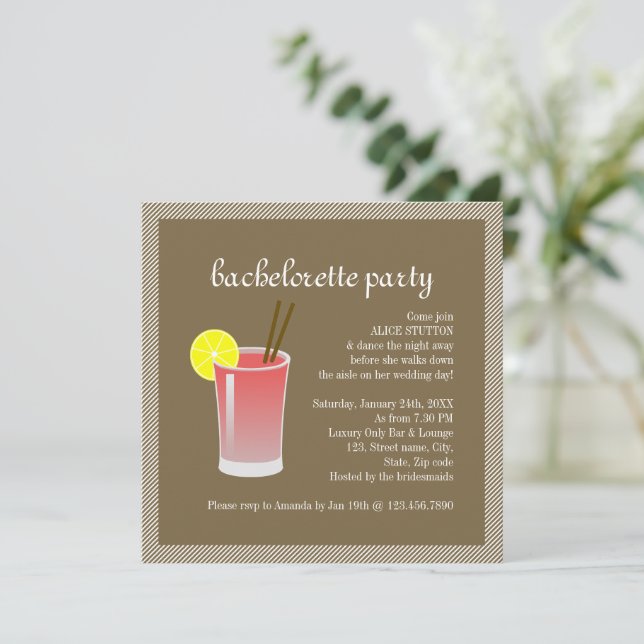 Bloody Mary Cocktail Invitation (Standing Front)
