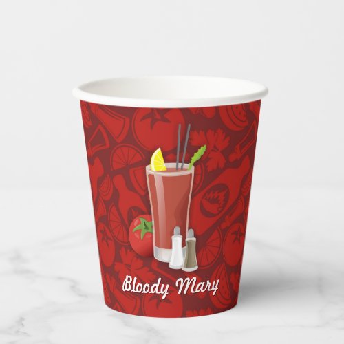 Bloody Mary Cocktail Paper Cups