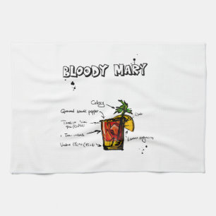 Bloody Mary Cocktail Recipe Towel
