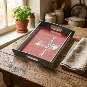 Bloody Mary Cocktail Serving Tray